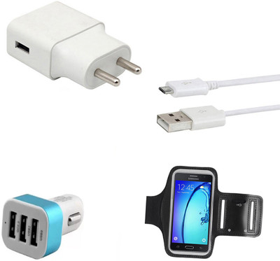 SARVIN Wall Charger Accessory Combo for Mobiistar X1 Dual(White)