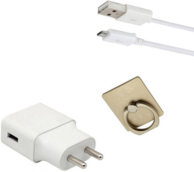DAKRON Wall Charger Accessory Combo for Vivo V9 Pro(White)
