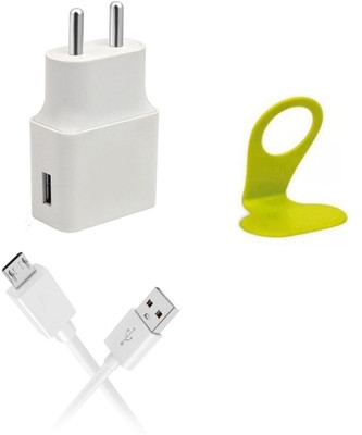 DAKRON Wall Charger Accessory Combo for OPPO F9(White)