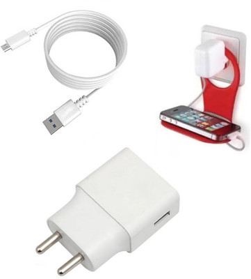 DAKRON Wall Charger Accessory Combo for Infinix Note 5(White)