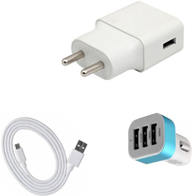 SARVIN Wall Charger Accessory Combo for OPPO A5(White)