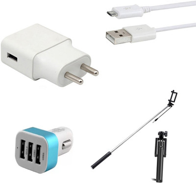 SARVIN Wall Charger Accessory Combo for OPPO F9 Pro(White)