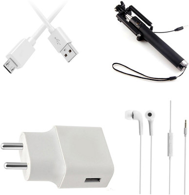 DAKRON Wall Charger Accessory Combo for Nokia 3.1(White)