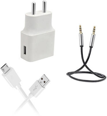 SARVIN Wall Charger Accessory Combo for OPPO A3s(White)