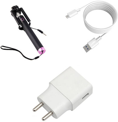 DAKRON Wall Charger Accessory Combo for OPPO F9 Pro(White)