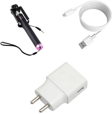 DAKRON Wall Charger Accessory Combo for Infinix Note 5(White)