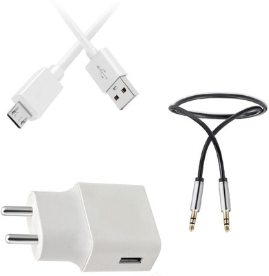 DAKRON Wall Charger Accessory Combo for Nokia 3.1(White)