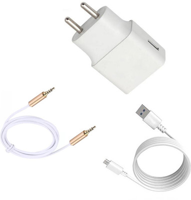 DAKRON Wall Charger Accessory Combo for Samsung Galaxy On6(White)