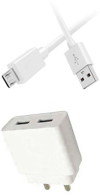 DAKRON Wall Charger Accessory Combo for Samsung Galaxy On8(White)