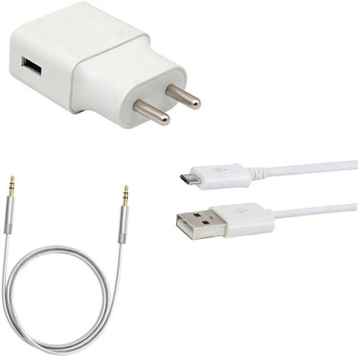 DAKRON Wall Charger Accessory Combo for Nokia 5.1(White)