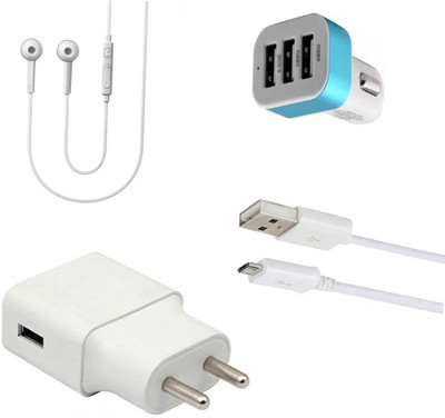 DAKRON Wall Charger Accessory Combo for Lenovo Z5(White)