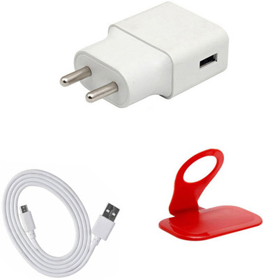 DAKRON Wall Charger Accessory Combo for RealMe 2(White)