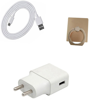 DAKRON Wall Charger Accessory Combo for RealMe 2 Pro(White)