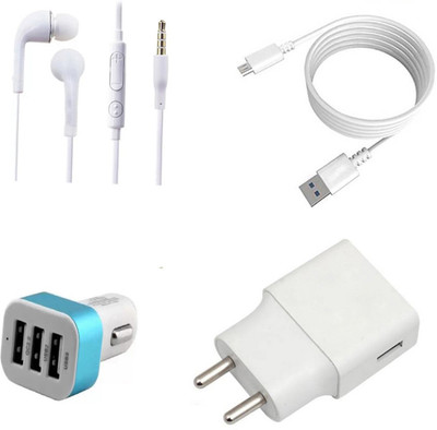 DAKRON Wall Charger Accessory Combo for RealMe 1(White)