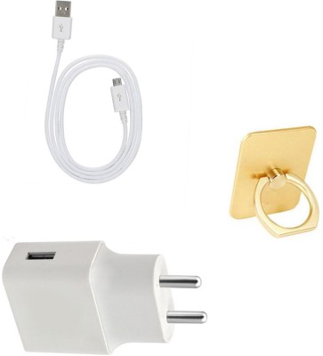 DAKRON Wall Charger Accessory Combo for Asus Zenfone Max Pro M1(White)