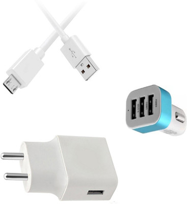 DAKRON Wall Charger Accessory Combo for Nokia 3.1(White)