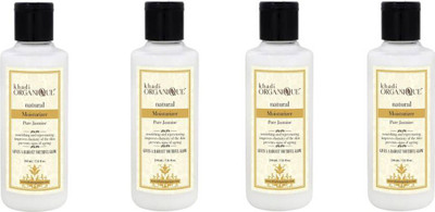 

khadi organique Pure Jasmine Moisturizer Lotion 840 ml pack of 4 (840 ml)(840 ml)