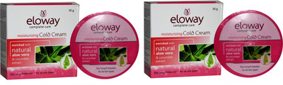 

Eloway Natural Aloe vera & cucumber Cold Cream With Sun protection Moisturizing Cream(100 ml)