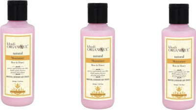 

khadi organique Rose and honey Moisturizer -Pack of 3 (630 ml)(630 ml)