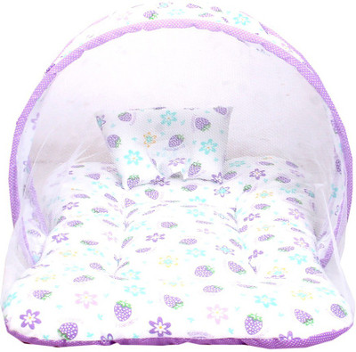 

RBC RIYA R Cotton Infants puurple strabeery net bed Mosquito Net(Purple)