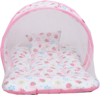 

RBC RIYA R Cotton Infants pinkk strabeery net beed Mosquito Net(Pink)