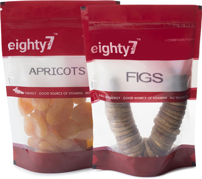 

Eighty7 Apricots(Khumani) and Figs(Anjeer) (200g each) Assorted Fruit(400 g, Pouch)