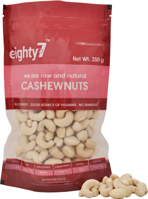 

Eighty 7 cashew 250gm Cashews(250 g, Pouch)