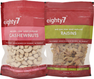 

Eighty7 Cashews(200g) and Raisins(200g)(400 g, Pouch)