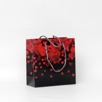 

PackCraft Printed Party Bag(Black, Red, Pack of 12)