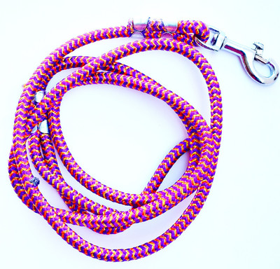 

prince products Nylon Rope Red Dog Collar & Leash(, Multi color
