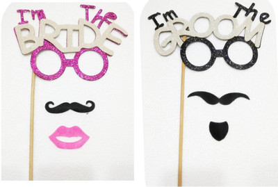 

Kala Decorators "I'm the Bride" & "I'm the Groom" Party props,Photo booth props For Party Photo Booth Board Photo Booth Board(Wedding)