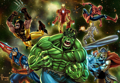 

Akhuratha Wolverine Vrs Hulk Fine Quality Wall Poster Paper Print(12 inch X 18 inch, Rolled)