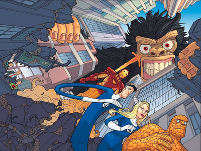 

Akhuratha Fantastic Four Fine Quality Wall Poster Paper Print(12 inch X 18 inch, Rolled)