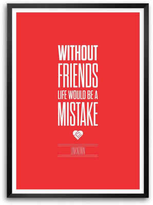

Akhuratha Friends Fine Quality Wall Poster Paper Print(12 inch X 18 inch, Rolled)