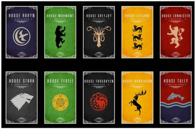 

Aabhaas Game of Thrones Wall Poster Fine Art Print(12 inch X 18 inch, Rolled)
