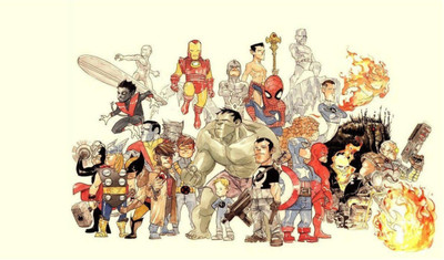 

Akhuratha Fantastic Four Fine Quality Wall Poster Paper Print(12 inch X 18 inch, Rolled)