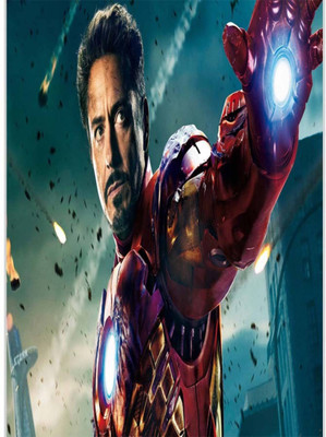 Akhuratha Iron Man Fine Quality Wall Poster Paper Print(12 inch X 18 inch, Rolled)