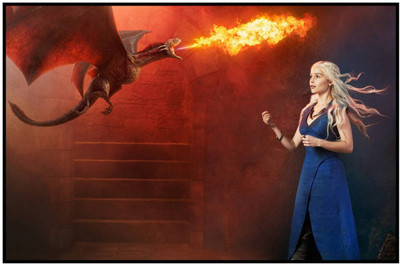 

Aabhaas Game of Thrones Wall Poster Fine Art Print(12 inch X 18 inch, Rolled)