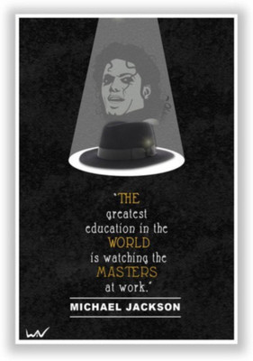 

Akhuratha Michael Jackson Fine Quality Wall Poster Paper Print(12 inch X 18 inch, Rolled)