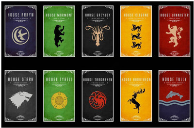 

Aabhaas Game of Thrones Wall Poster Fine Art Print(12 inch X 18 inch, Rolled)