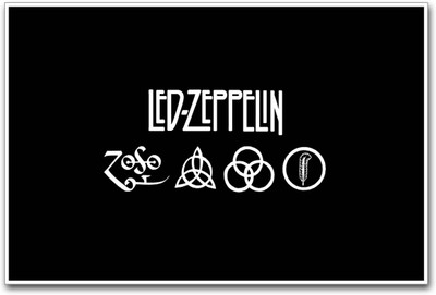 

Akhuratha Led Zeppelin Fine Quality Wall Poster Paper Print(12 inch X 18 inch, Rolled)
