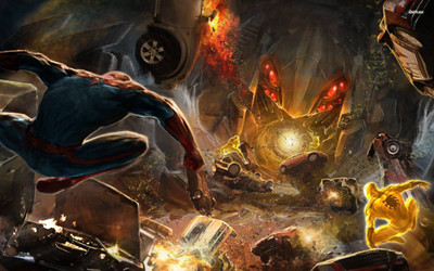 

Akhuratha Spiderman Fine Quality Wall Poster Paper Print(12 inch X 18 inch, Rolled)