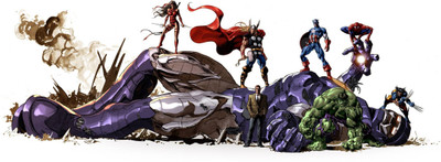 

Akhuratha Avengers Fine Quality Wall Poster Paper Print(12 inch X 18 inch, Rolled)