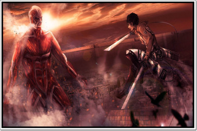 

Akhuratha Attack On Titan Fine Quality Wall Poster Paper Print(12 inch X 18 inch, Rolled)