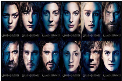 Aabhaas Game of Thrones Wall Poster Fine Art Print(12 inch X 18 inch, Rolled)