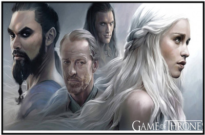 

Aabhaas Game of Thrones Wall Poster Fine Art Print(12 inch X 18 inch, Rolled)