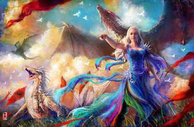

Aabhaas Game of Thrones Wall Poster Fine Art Print(12 inch X 18 inch, Rolled)