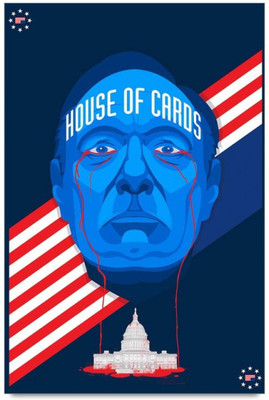 

Akhuratha House of Cards Fine Quality Wall Poster Paper Print(12 inch X 18 inch, Rolled)