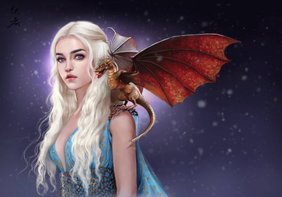 

Aabhaas Game of Thrones Wall Poster Fine Art Print(12 inch X 18 inch, Rolled)