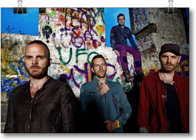 

Akhuratha Coldplay Fine Quality Wall Poster Paper Print(12 inch X 18 inch, Rolled)